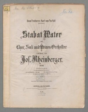 Stabat mater op. 16 - BSB Mus.ms. 4502-4 : Klavierauszug