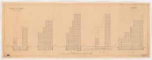 Messehaus, Hamburg Vorschlag A: Aufriss Ostansicht 1:500 (von Inv.Nr. 3276)