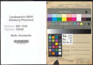 Entnazifizierung Konstantin Muth , geb. 26.04.1890 (Landwirt)