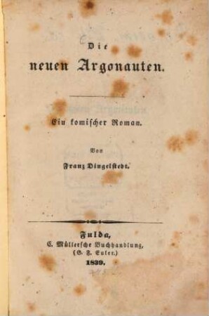 Die Argonauten : Ein komischer Roman