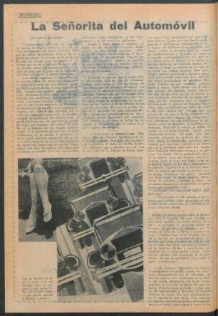 La señorita del automóvil