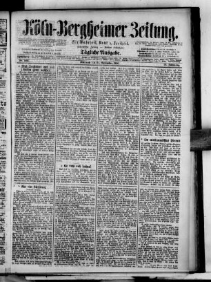 Köln-Bergheimer Zeitung. 1885-1887