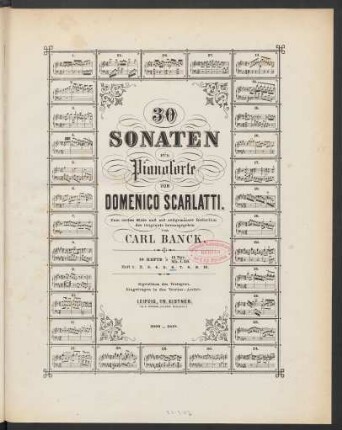Heft 6: 30 Sonaten für Pianoforte