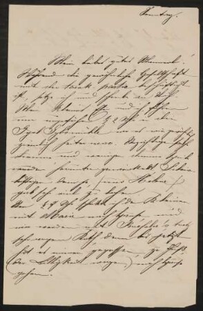 Brief: Anna von Hofmannsthal an Hugo August Peter von Hofmannsthal sen.