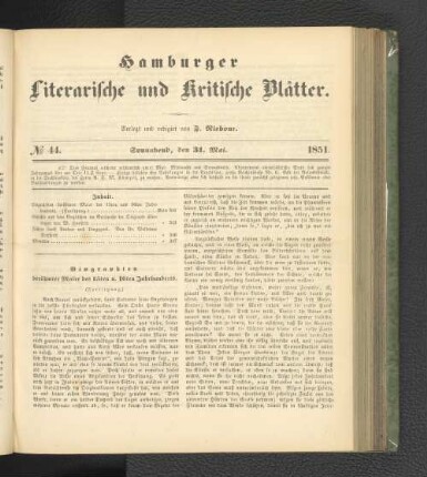 No. 44. 31. Mai 1851