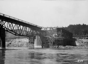 Umbau Eisenbahnbrücke Steinbach bei Kachlet/Donau