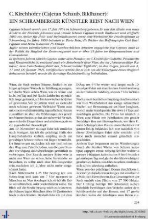 Cajetan Schaub – Ein Schramberger Künstler reist nach Wien.