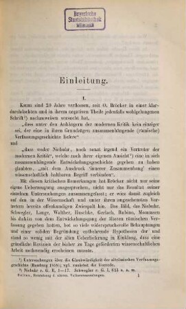 Ueber Entstehung und Zusammensetzung der altrömischen Volksversammlungen