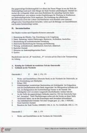 II. Inventarisation