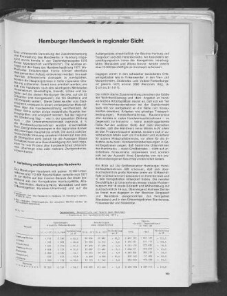 Tabelle 1: Unternehmen, Beschäftigte und Umsatz nach Bezirken