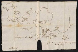 Karte Campagne de 1695