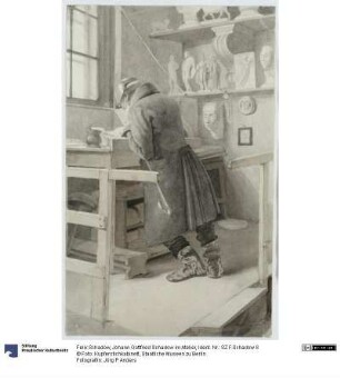 Johann Gottfried Schadow im Atelier