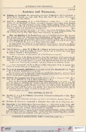 Austriaca und Viennensia (Nr. 346-391)