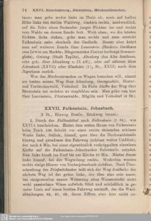 XXVII. Falkenhain, Johnsbach
