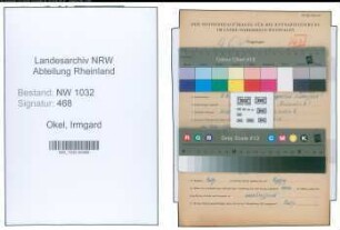 Entnazifizierung Irmgard Okel , geb. 08.03.1914 ()