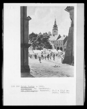Der Marktplatz (Schömberg, Kreis Landeshut)