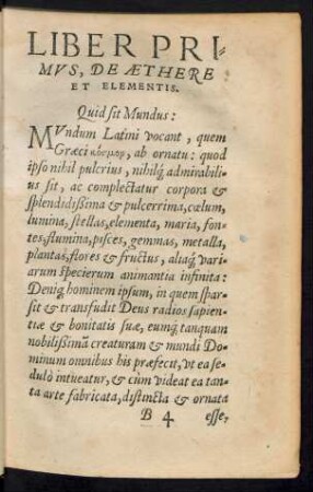 Quid sit Mundus: