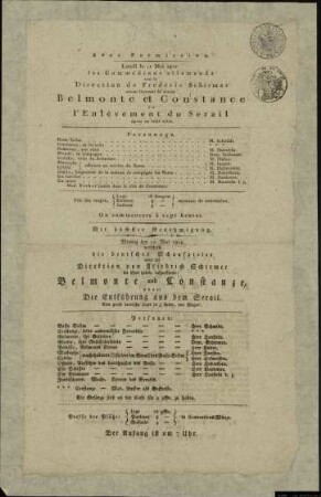 Belmonte und Constanze oder: Die Entführung aus dem Serail