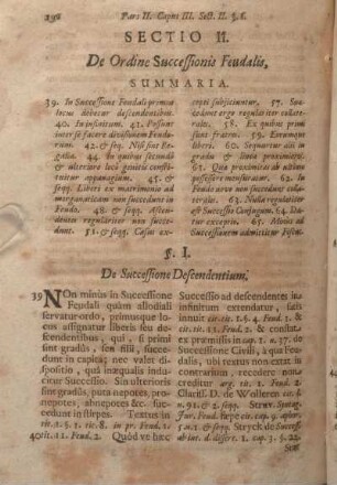 Sectio II. De Ordine Successionis Feudalis.