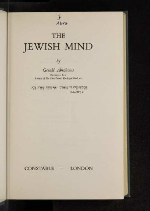 The Jewish mind