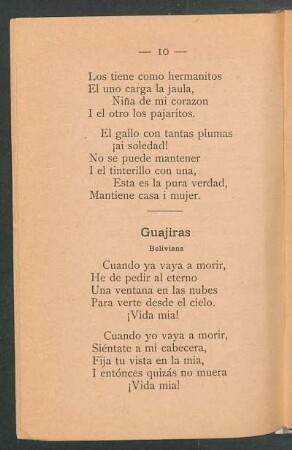 Guajiras : Boliviana