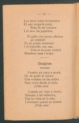 Guajiras : Boliviana