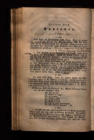 Drittes Buch. Satzlehre.