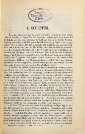 Der Cicerone : eine Anleitung zum Genuss der Kunstwerke Italiens, 2,1/2. Neuere Kunst ; 1/2, Sculptur und Architektur