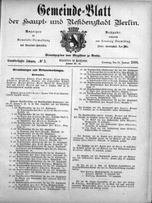 1890,3: No. 3, 19. Januar 1890