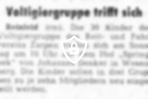 Voltigiergruppe trifft sich