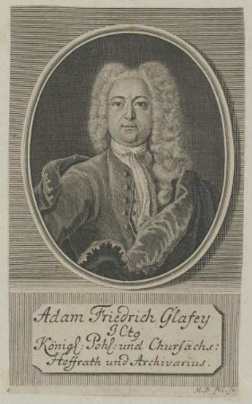 Bildnis des Adam Friedrich Glafey