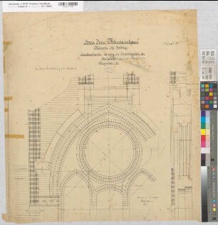 Hiltrup (Münster) Herz Jesu Missionshaus Kapelle Kassettenfenster 1896 1 : 10 77 x 74 Wucherpfennig, Architekt Nachlaß Wucherpfennig