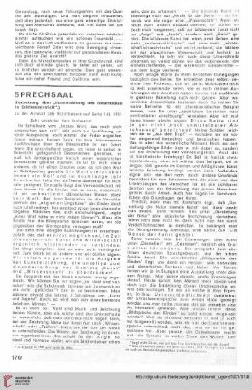 Sprechsaal / Umschau / Buchbesprechungen
