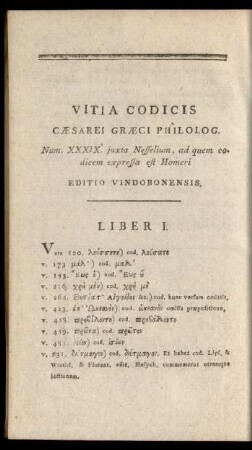 Vitia Codicis Caesarei Graeci Philolog.