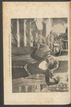 Fritz Maurice dando uma licção de esgrima a Wilma Banky. - [Ilustração]