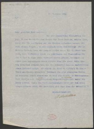 Brief an Heinrich Dessauer : 21.10.1913