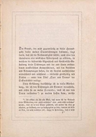 Drei Operndichtungen nebst einer Mittheilung an seine Freunde als Vorwort