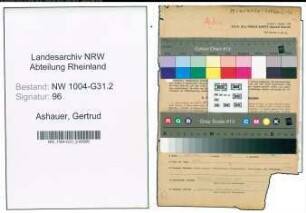 Entnazifizierung Gertrud Ashauer , geb. 28.03.1877 (Gastwirtin)