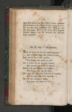 An S. bey - - Begräbnis.