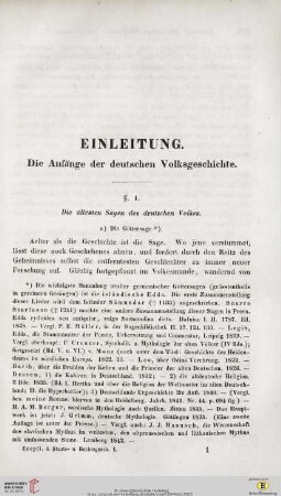 Einleitung: Die Anfänge der deutschen Volksgeschichte