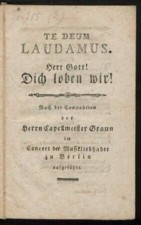 Te Deum Laudamus