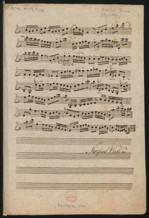Quartette; vl (2), vla, vlc; C-Dur; W 2d.3