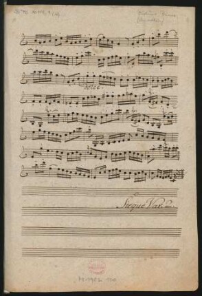 Quartette; vl (2), vla, vlc; C-Dur; W 2d.3