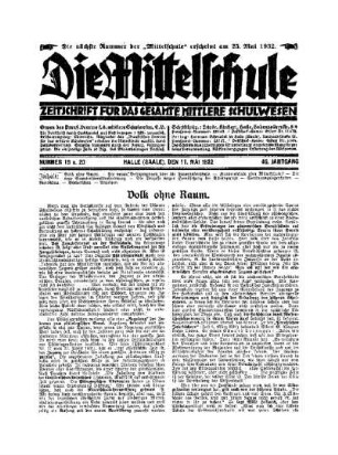 19/20: Heft 19/20