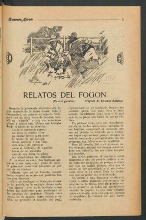 Relatos del fogón : (Cuento gaucho)