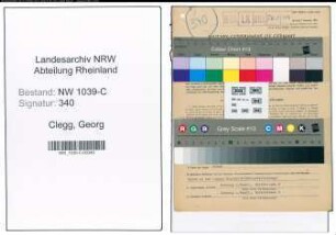 Entnazifizierung Georg Clegg , geb. 11.02.1895 (Kinobesitzer)