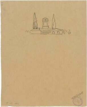 Pfann, Paul; Neuburg / Lothringen; Priesterwald-Denkmal - Ansicht