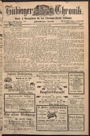 18. Juli (Nro. 165 (Zweites Blatt)) - 24. Juli (Nro. 170)