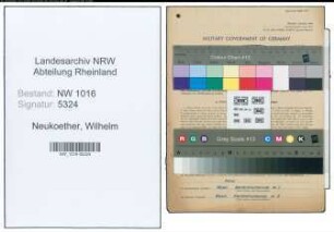 Entnazifizierung Wilhelm Neukoether , geb. 18.05.1902 (Haendler)