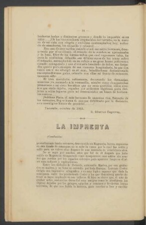 La imprenta - (Conclusión)